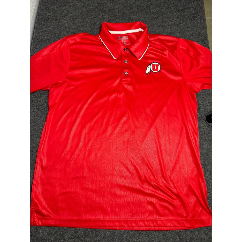 University of Utah Utes champion Polo shirt men's size Large Football Basketball